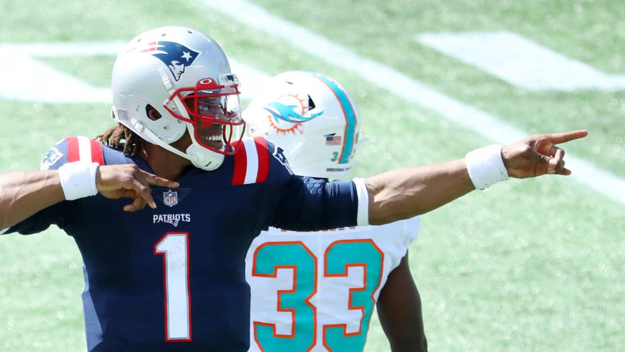 Cam Newton feierte mit den Patriots einen Sieg gegen die Dolphins