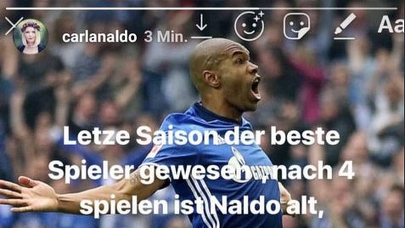 Der Post von Carla Naldo in ihrer Instagram-Story
