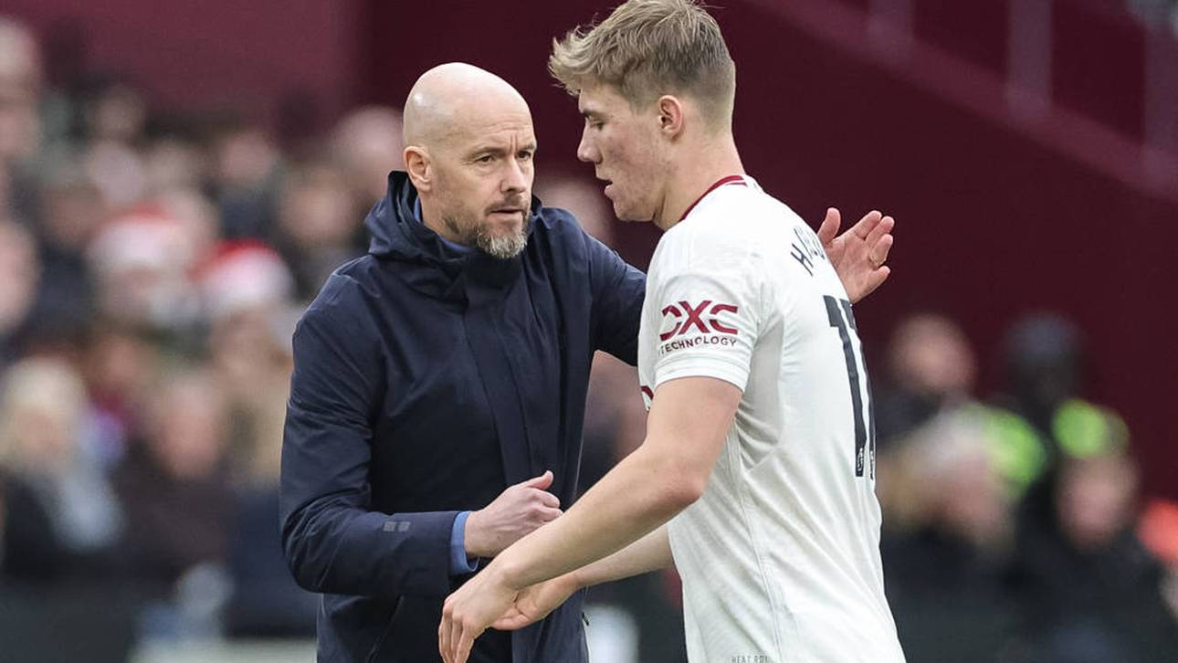 Erik ten Hag glaubte trotz Torflaute an Rasmus Hojlund 