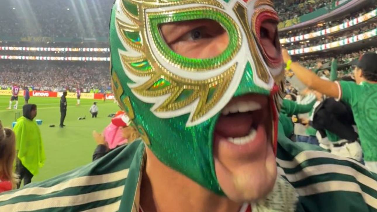 Marcel Barthel alias El Grande Americano verfolgte das WM-Geschehen im Aztekenstadion aus nächster Nähe