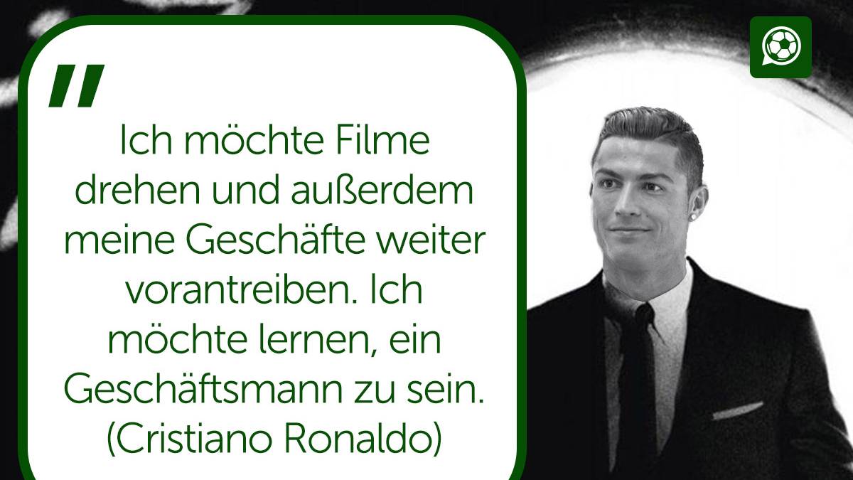 Cristiano Ronaldo kann sich eine Karriere als Schauspieler vorstellen