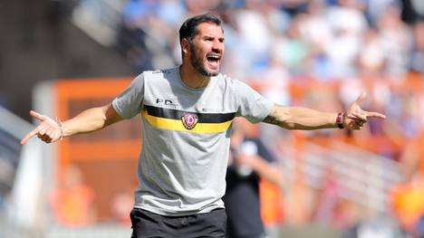 Dynamo Dresden und Trainer Cristian Fiel wollen Wehen Wiesbaden zuhause schlagen