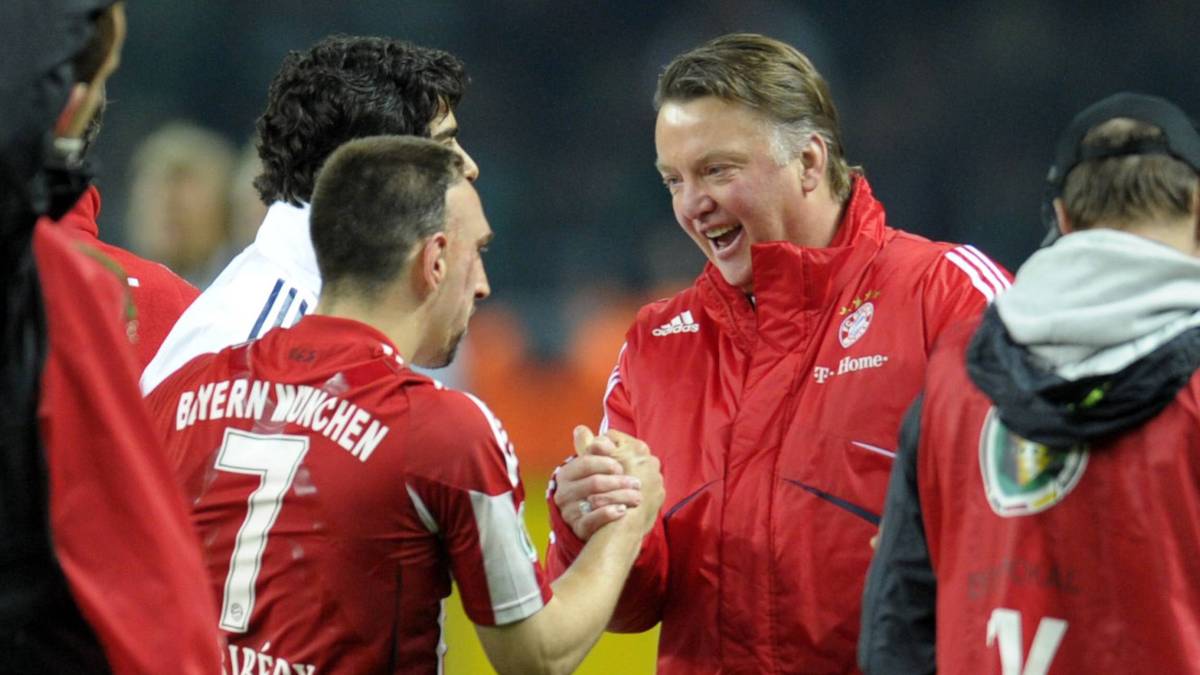 Franck Ribéry und Louis van Gaal erlebten beim FC Bayern eine erfolgreiche Zeit