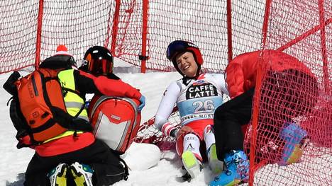 Elisabeth Reisinger stürzte bei der Weltcup-Abfahrt in Crans Montana