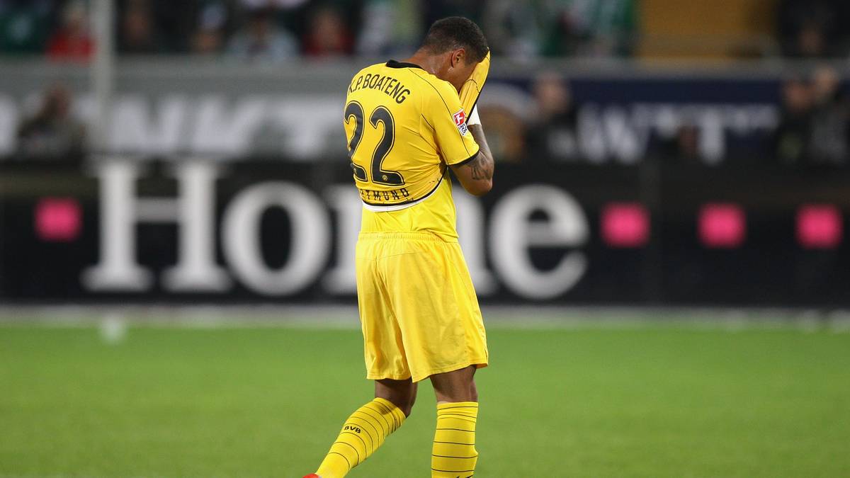 FALSCHES VERSPRECHEN - KEVIN-PRINCE BOATENG (21, Wechsel 2008/09): Für ihn lief es nicht wie gewünscht. Der Transfer von KPB schlug hohe Wellen, Klopp wollte das Enfant Terrible zähmen. Das gelang nur teilweise, am Ende beendete eine Rote Karte das kurze Gastspiel in Dortmund. Mittlerweile bei UD Las Palmas gelandet