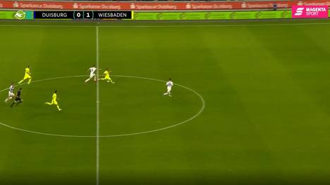 Der SV Wehen Wiesbaden holt gegen Duisburg den dritten Dreier in Serie. Ein Traumtor macht den Sieg perfekt.
