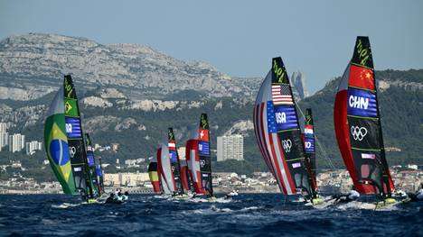 Vor Marseille begannen die Segelwettbewerbe