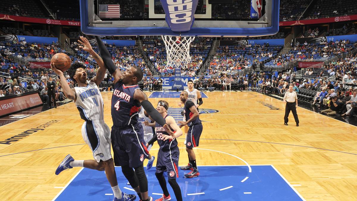 ...aber das ist für Rookie Elfrid Payton und die Magic nicht genug. Paul Millsap (r.), und die Hawks drehen im letzten Viertel auf und drehen die Partie in einen 95:83-Erfolg