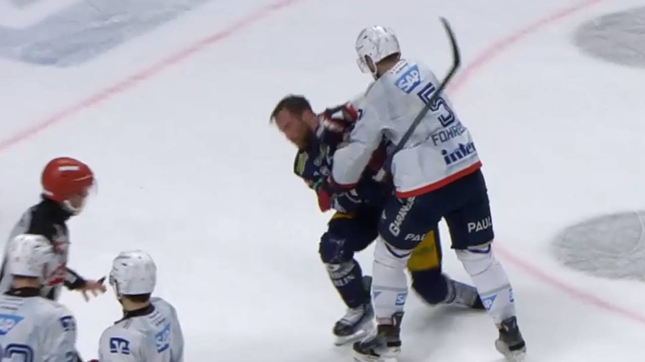 Schlusspfiff - und dann fliegen die Fäuste in den DEL-Playoffs