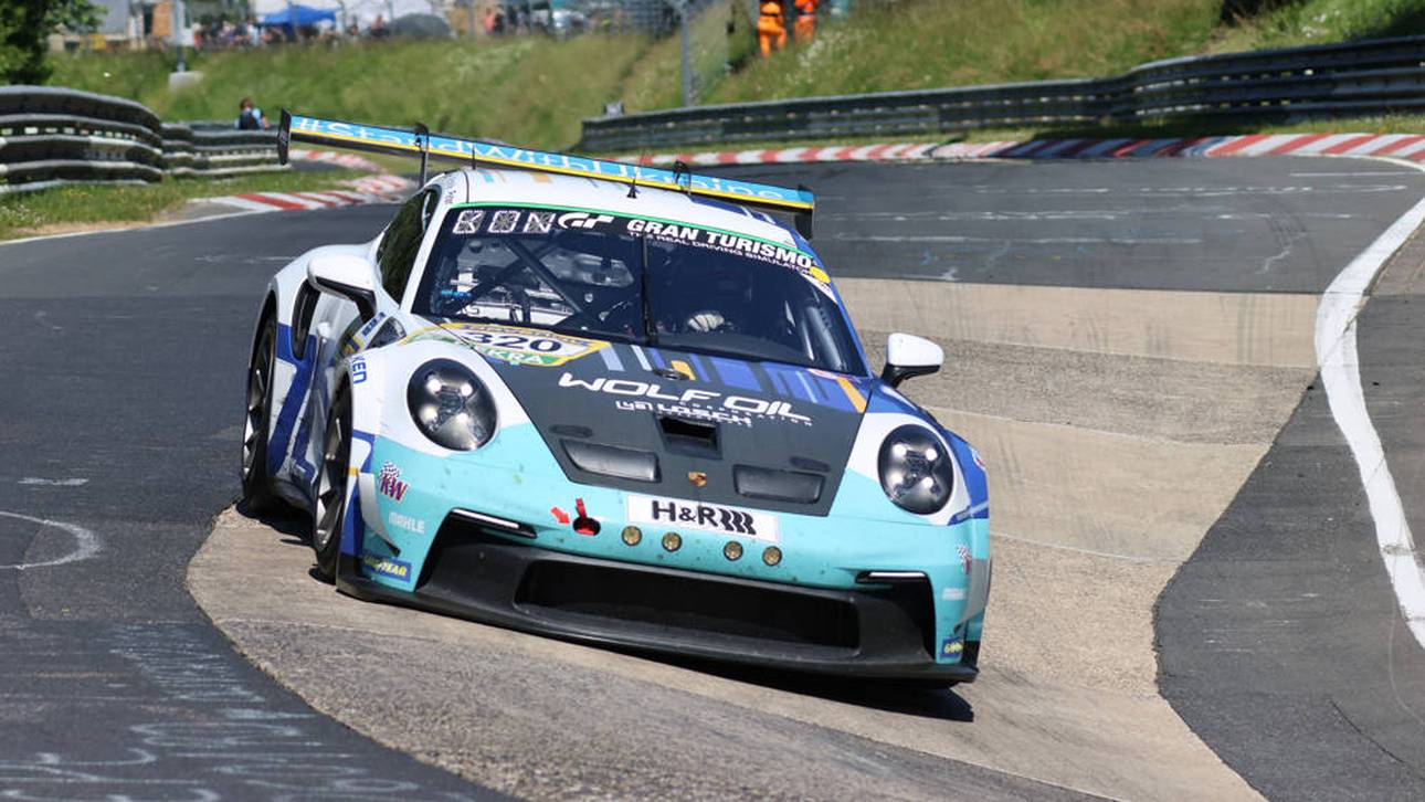 Der Bolide von Michael "Smudo" Schmidt im Porsche 911 GT3 Cup auf dem Nürburgring