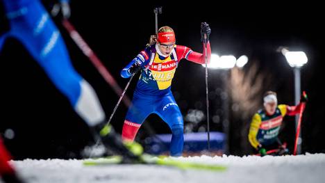 Kuzmina beim Training in Nove Mesto 