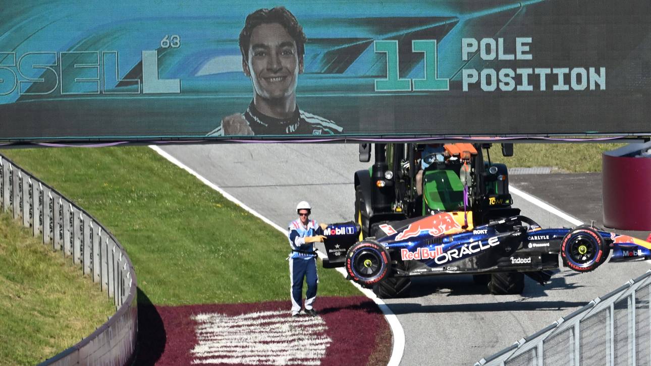 Crash! Bitteres Qualifying für Verstappen