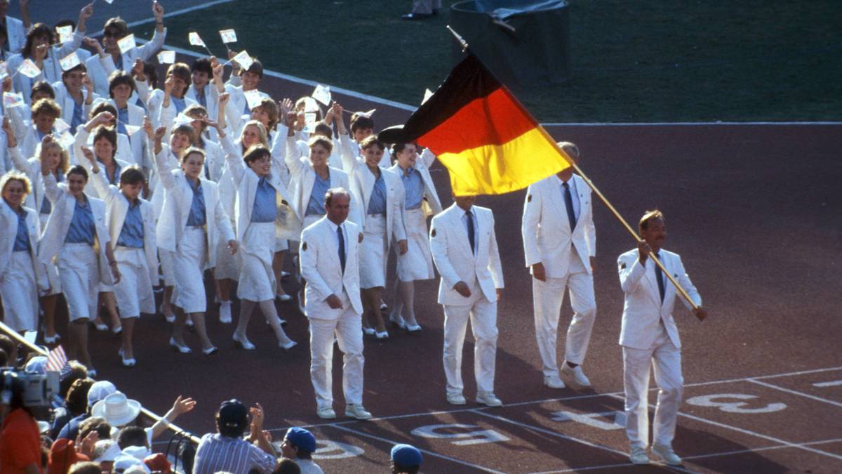 1984 in Los Angeles: Segler Willi Kuhweide (BRD, DDR boykottierte die Spiele)