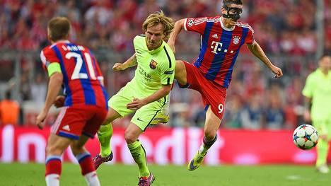 Bayern-Stürmer Robert Lewandowski ließ gegen Barca einige gute Chancen aus