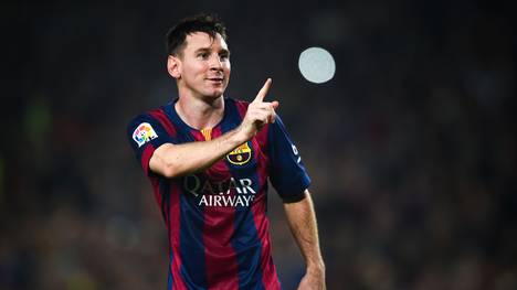 Lionel Messi vom FC Barcelona muss an Silvester vielleicht kicken