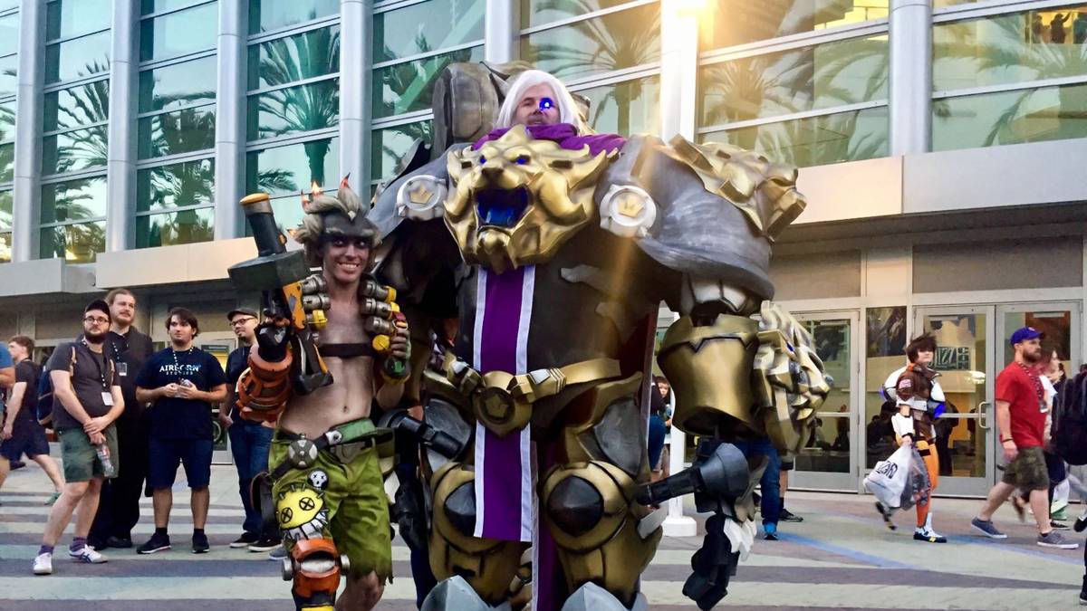 Junkrat und der Lionheart Reinhardt begeistern die Fans.