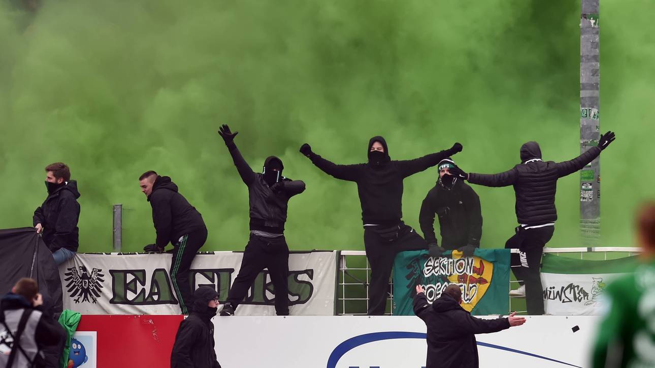 Krawalle bei Münster gegen Osnabrück