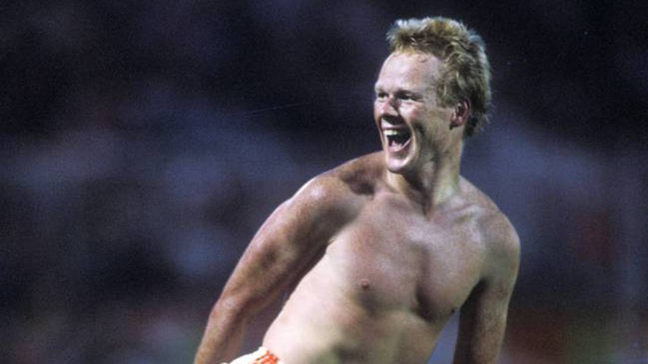 Ronald Koeman hat bei der EM 1988 mit einem Popo-Wischer für Furore gesorgt