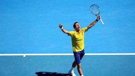 Novak Djokovic steht im Viertelfinale der Australian Open