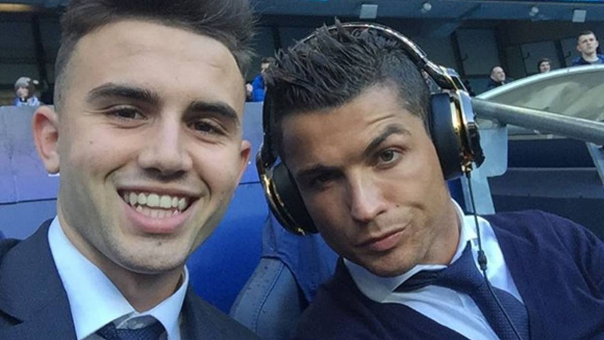 Youngster Borja Mayoral (l.) bekam sein Selfie mit Ronaldo