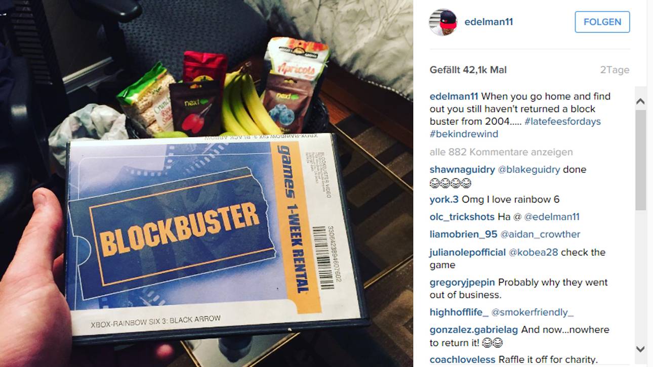 NFL-Star hat Leih-Videospiel von 2004