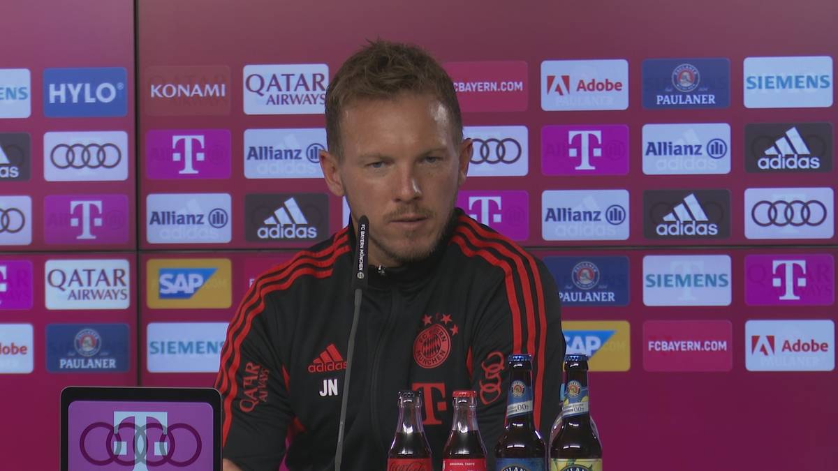 Bei der Pressekonferenz vor dem Bundesligaspiel gegen Bayer Leverkusen spricht Julian Nagelsmann über die Verantwortung des Trainerteams und was die Aufgabe von Sadio Mané ist. 