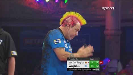 Peter Wright siegt zum ersten Mal in seiner Karriere beim World Matchplay. Im Finale besiegt es den Vorjahressieger Dimitri Van den Bergh. 