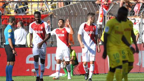 Radamel Falcao erzielte den dritten Treffer für Monaco in Nantes