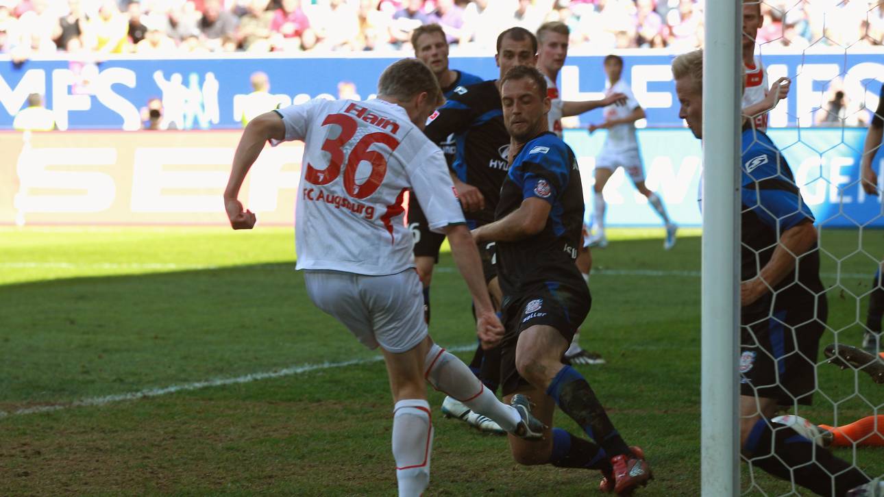 Stephan Hain erzielt sein historisches Tor gegen den FSV Frankfurt