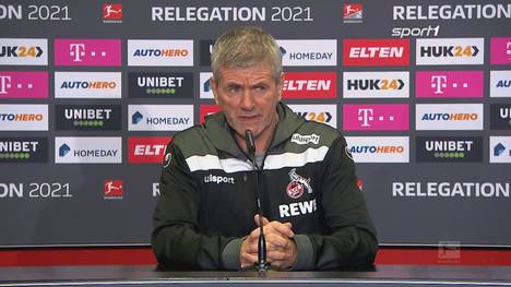 Der 1. FC Köln unterliegt im ersten Relegations-Spiel Holstein Kiel mit 0:1, auch wegen eines aberkannten Tors in der ersten Halbzeit.