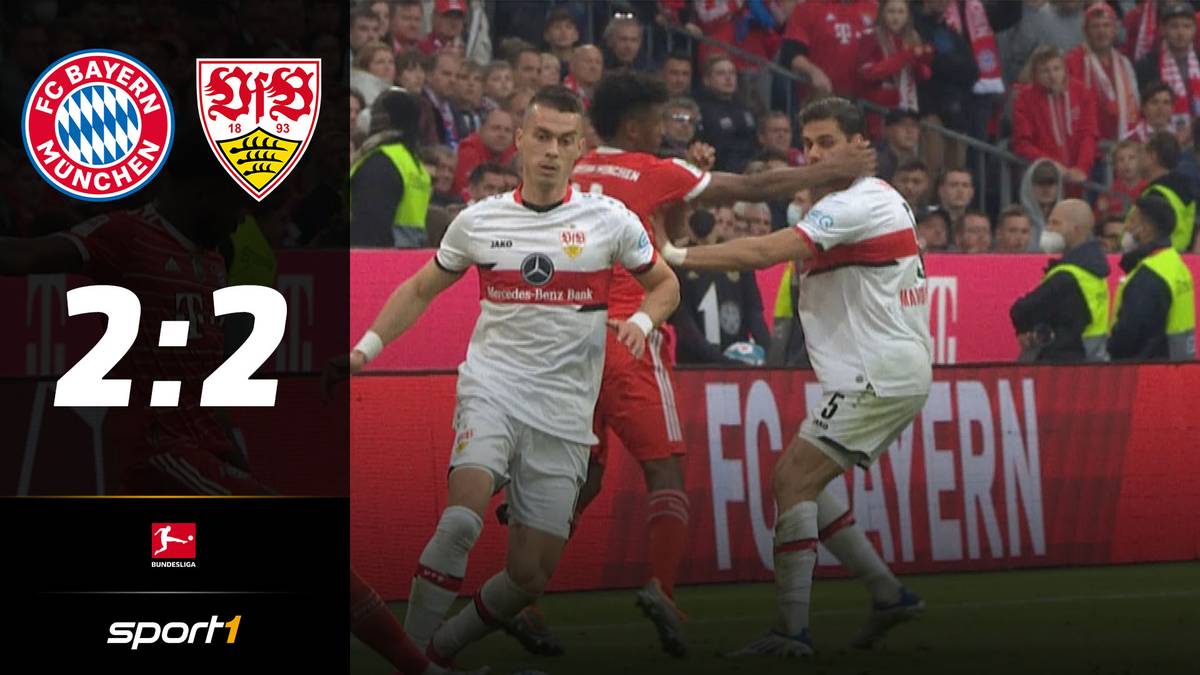 FC Bayern - VfB Stuttgart (2:2): Tore und Highlights | 1. Bundesliga