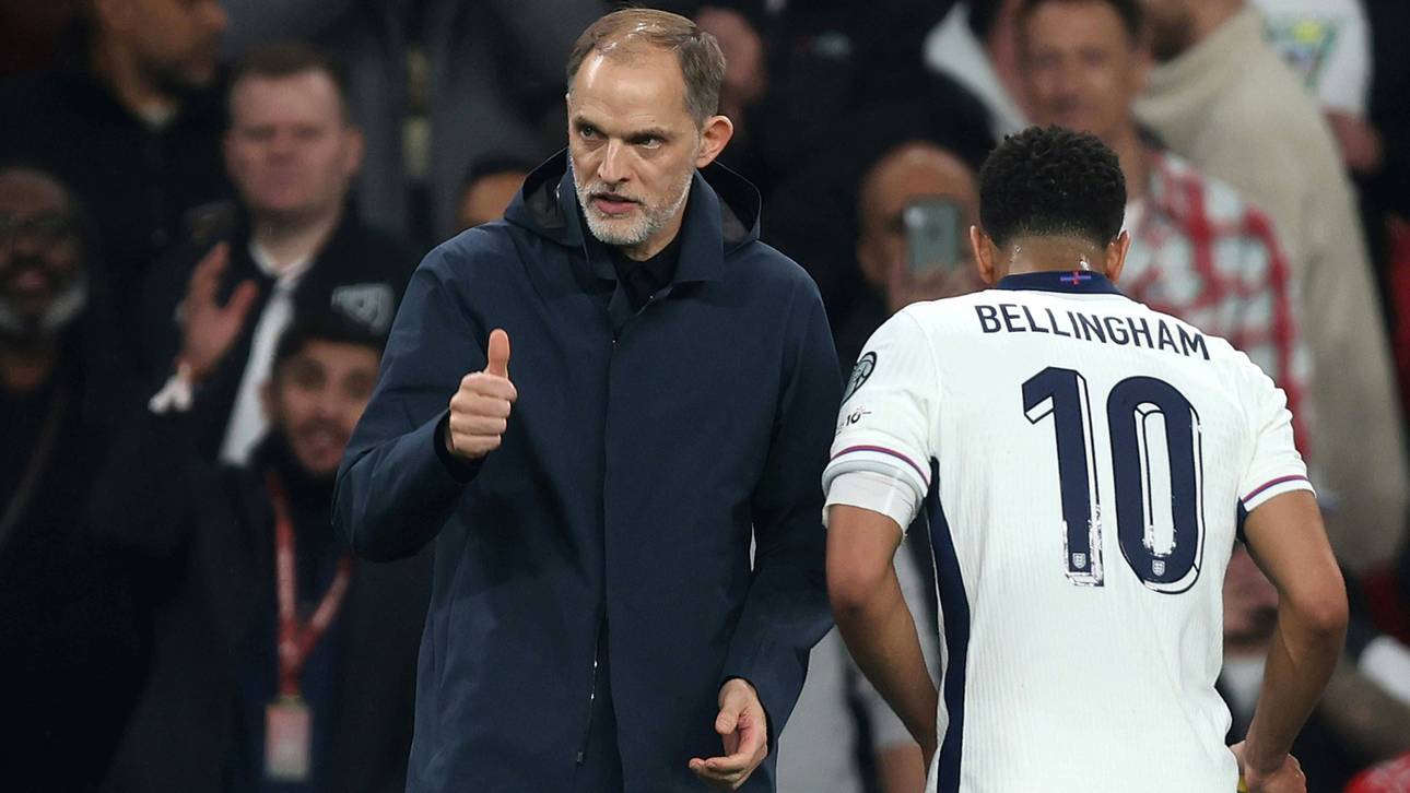 Thomas Tuchel mit Jude Bellingham