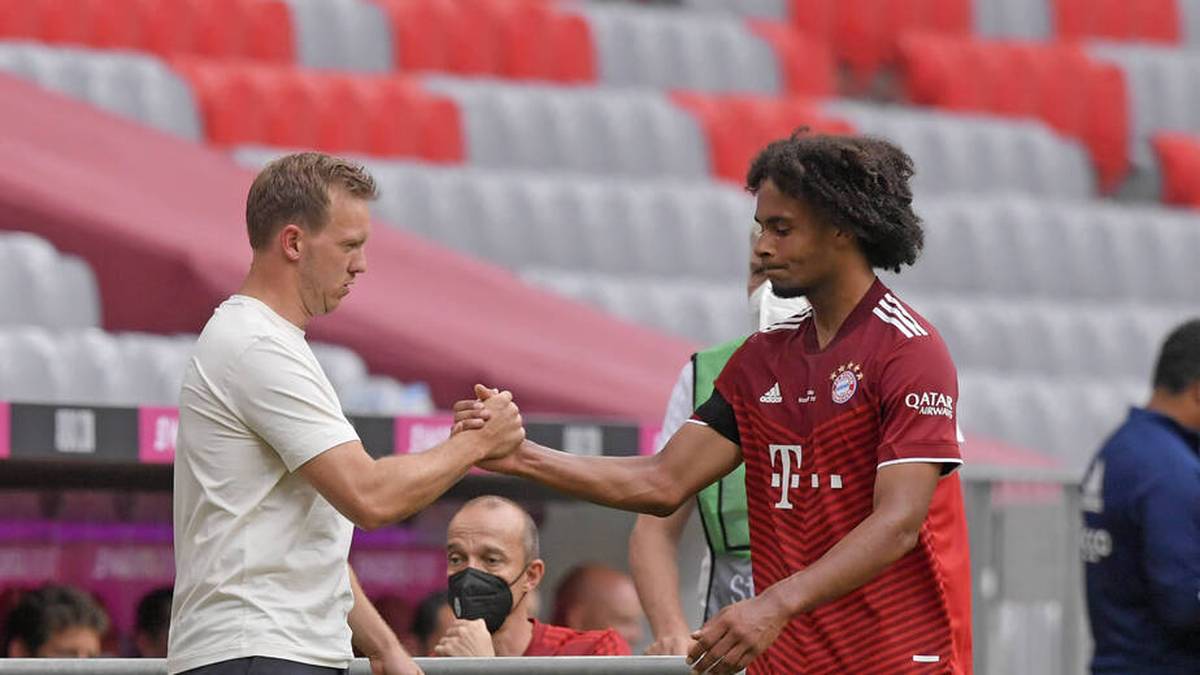 Joshua Zirkzee wird den FC Bayern wohl in Richtung FC Bologna verlassen. Trainer Julian Nagelsmann hat sich mit deutlichen Worten zum Stürmer geäußert.