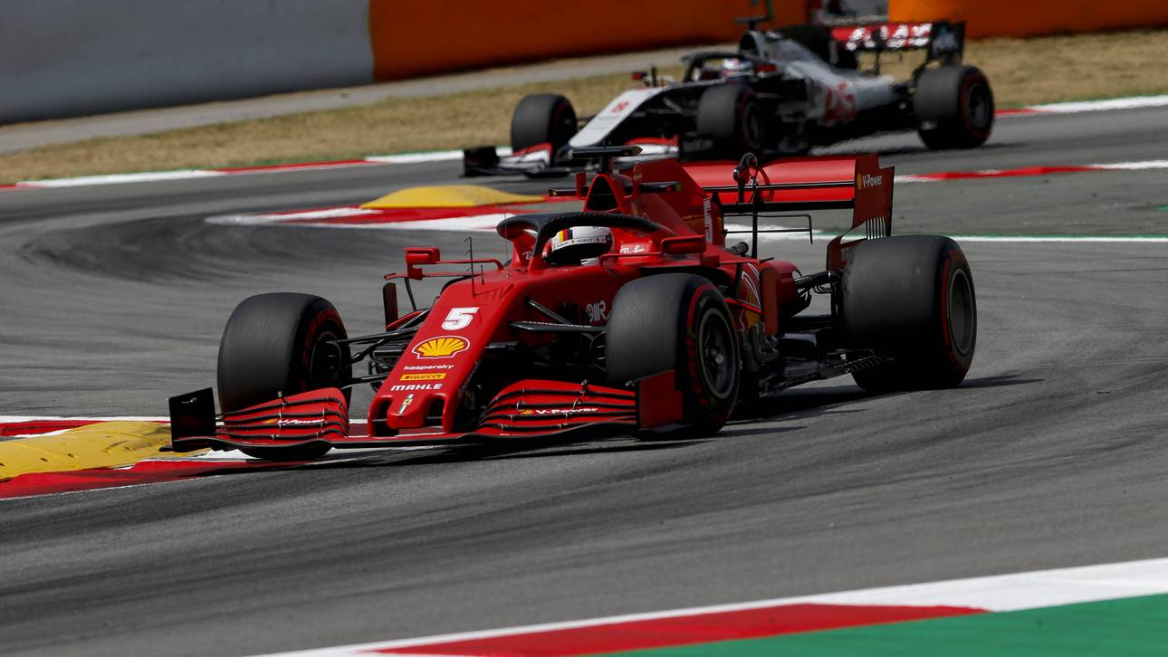 Vettel wieder klar hinter Leclerc