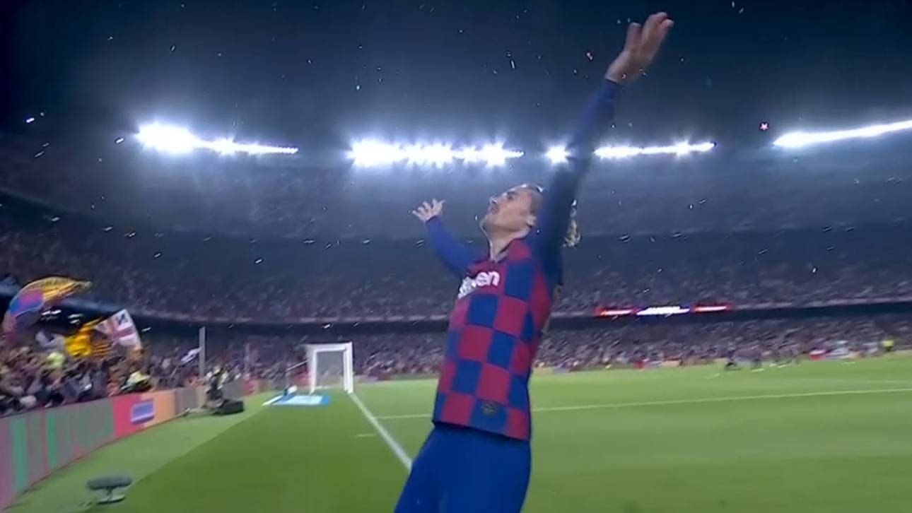 Antoine Griezmann ließ es nach seinem zweiten Tor gegen Betis Konfetti regnen