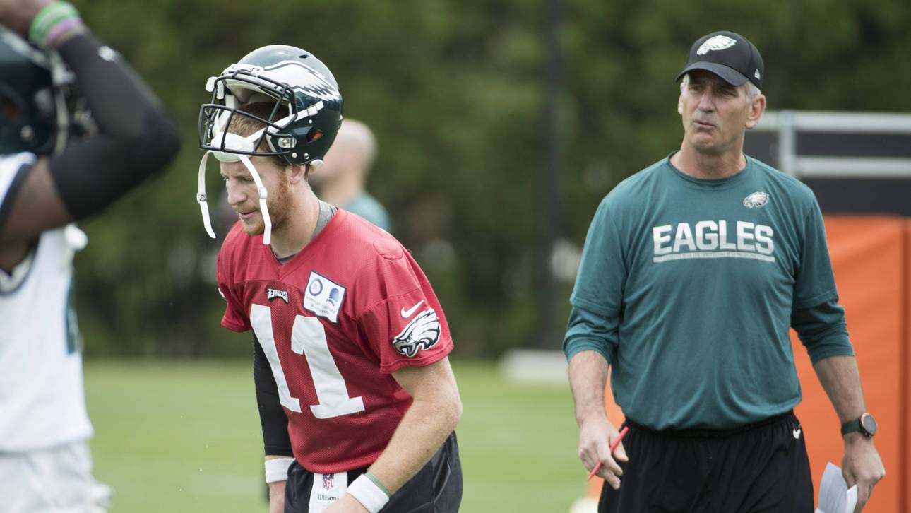 Carson Wentz und Frank Reich arbeiteten bereits bei den Eagles zusammen