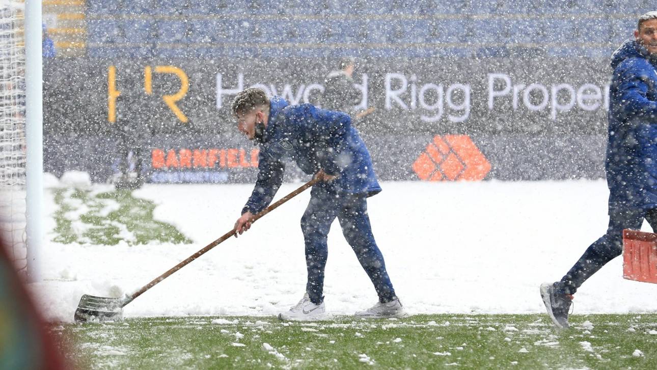 Starker Schneefall: Burnley gegen Tottenham abgesagt