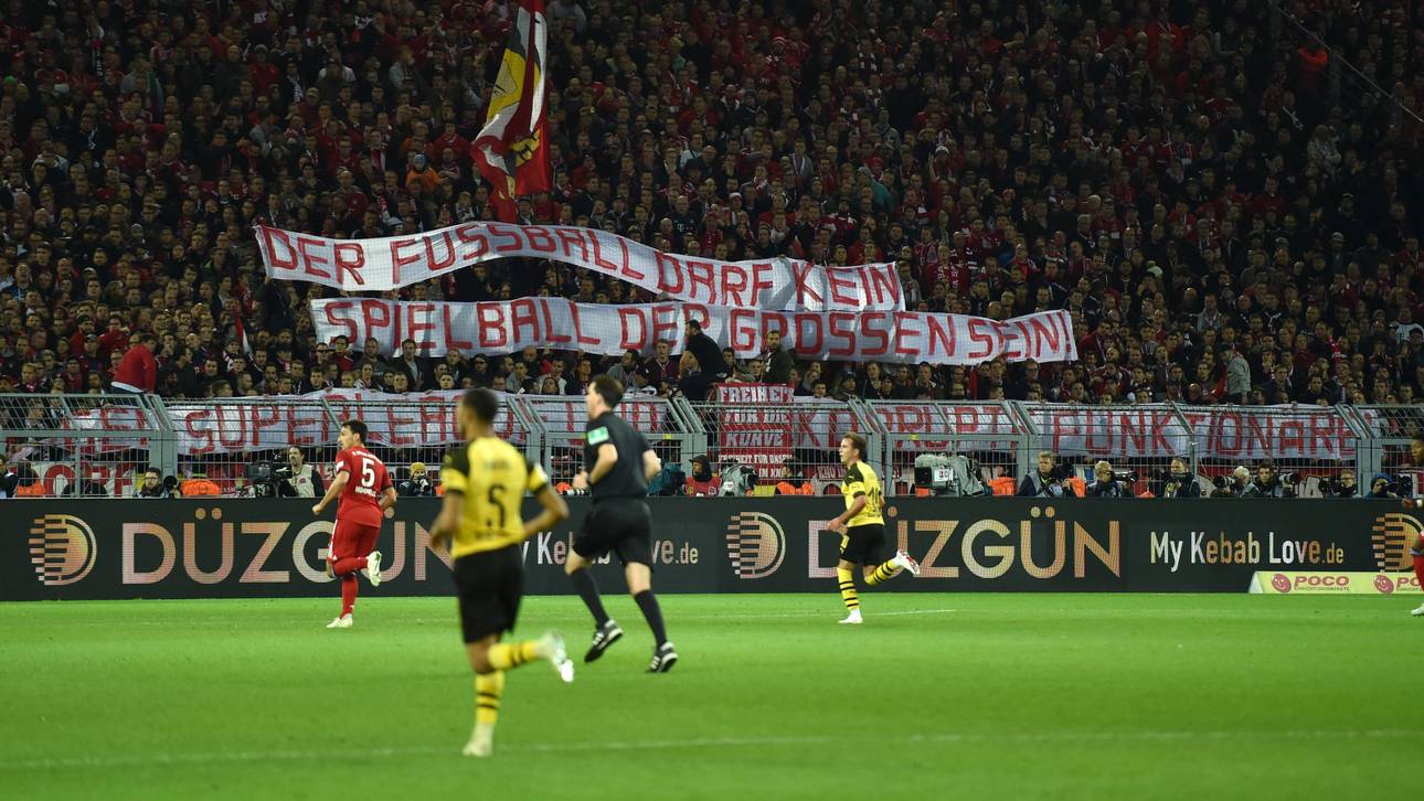 Bayern-Fans protestierten im November 2018 gegen Super-League-Pläne