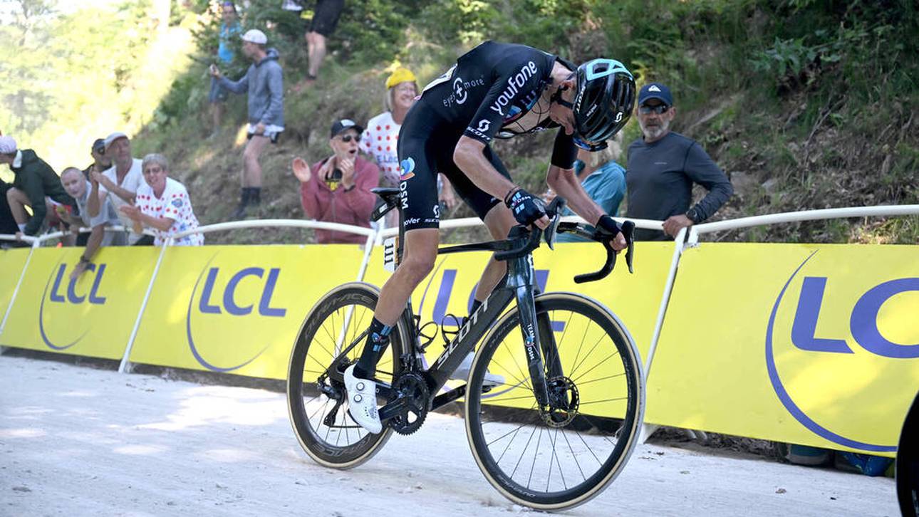 Tour-Sturz: Fahrer postet Horror-Foto