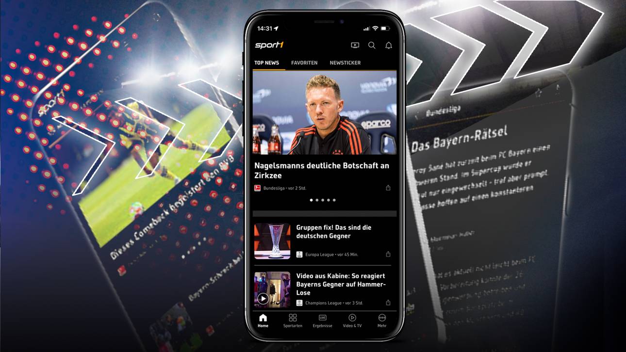 NEU: SPORT1-App im Dark Mode!