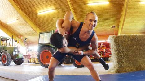 Frank Stäbler bereitete sich im ehemaligen Kuhstall seiner Eltern auf die WM im Ringen vor