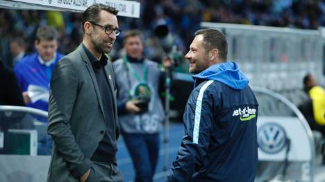 Hertha-Manager Michael Preetz (l.) und Trainer Pal Dardei (r.) sind seit 2015 gemeinsam für die Berliner verantwortlich