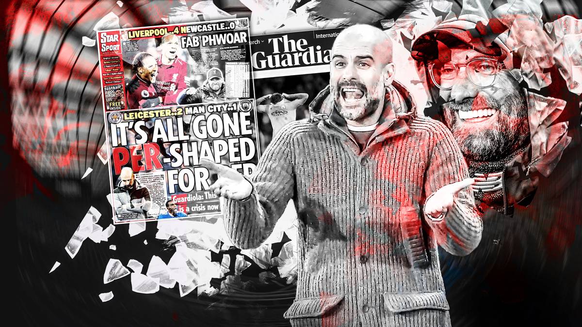 Die englische Presse zerreißt Manchester City nach der Niederlage gegen Leicester und feiert Jürgen Klopp und den FC Liverpool. Die Pressestimmen zum Boxing Day