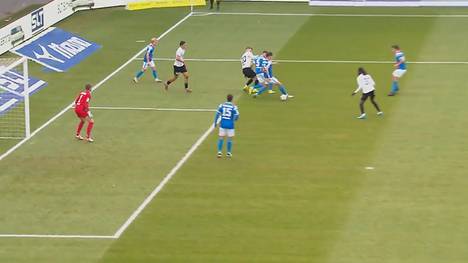 Die Highlights der Partie Hansa Rostock - FC Viktoria Köln aus der 3. Liga im Video.