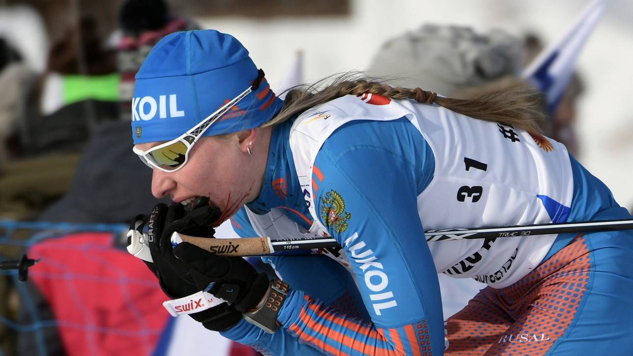 Kurioser Langlauf-Sturz endet blutig