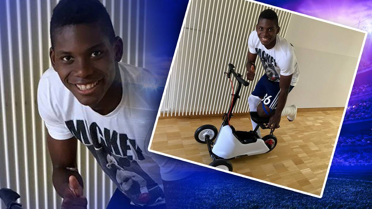 Embolo macht Fortschritte auf Dreirad