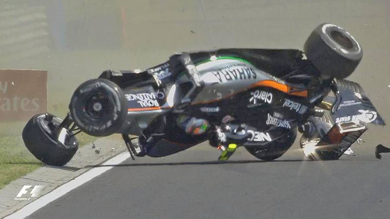 Heftiger Crash von Perez