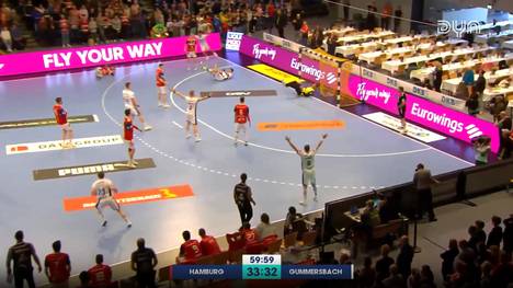 Die Handballer des Hamburger SV scheinen der sichere Sieger im Spiel gegen den VfL Gummersbach - und müssen doch in letzter Sekunde noch einen Wurfversuch hinnehmen. 