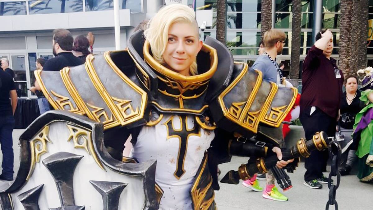 Diese blonde Ritterin hatte besonders viel Liebe fürs Detail.