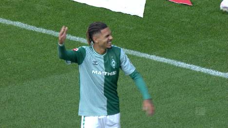 Justin Njinmah überzeugte bei Werder Bremens 4:0-Erfolg gegen Mainz als Joker. Mit einem Tor und einem Assist spielte sich der Youngster direkt in die Herzen der Fans.